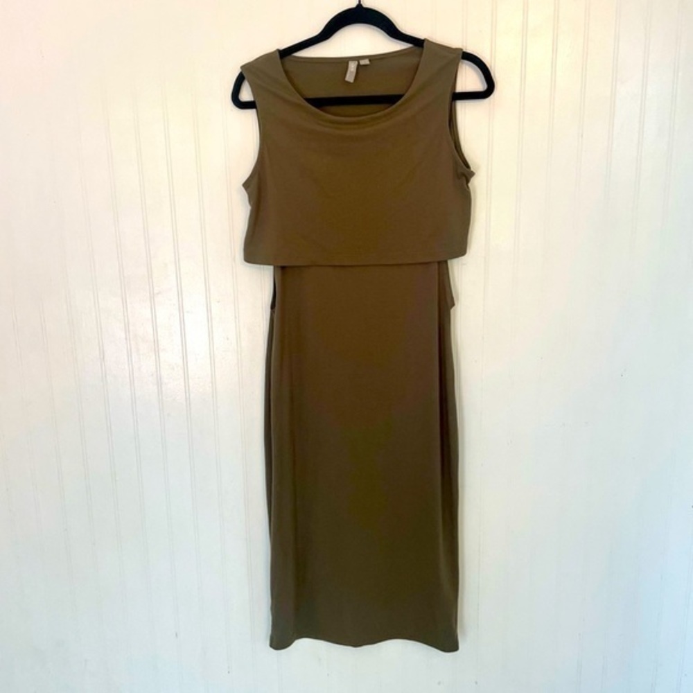 ASOS green cut-out midi dress - 6